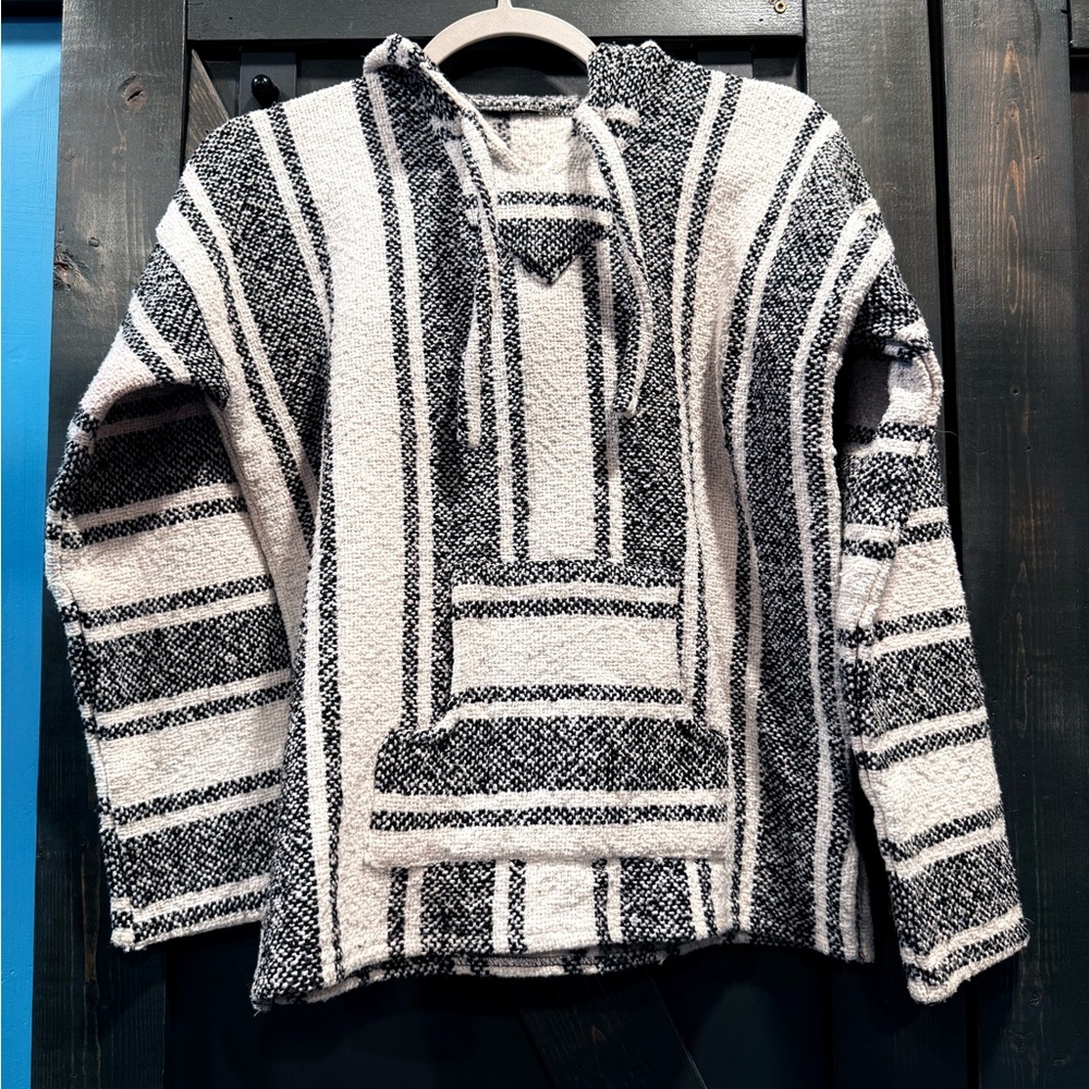 Chic Black and White Striped Baja